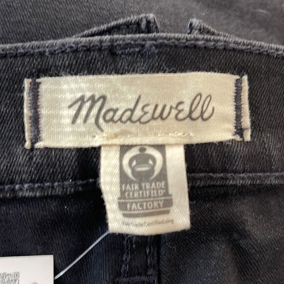 Madewell NWT Tall Skinny Flare Jeans Size 23T in Black Frost Wash - Picture 7 of 9